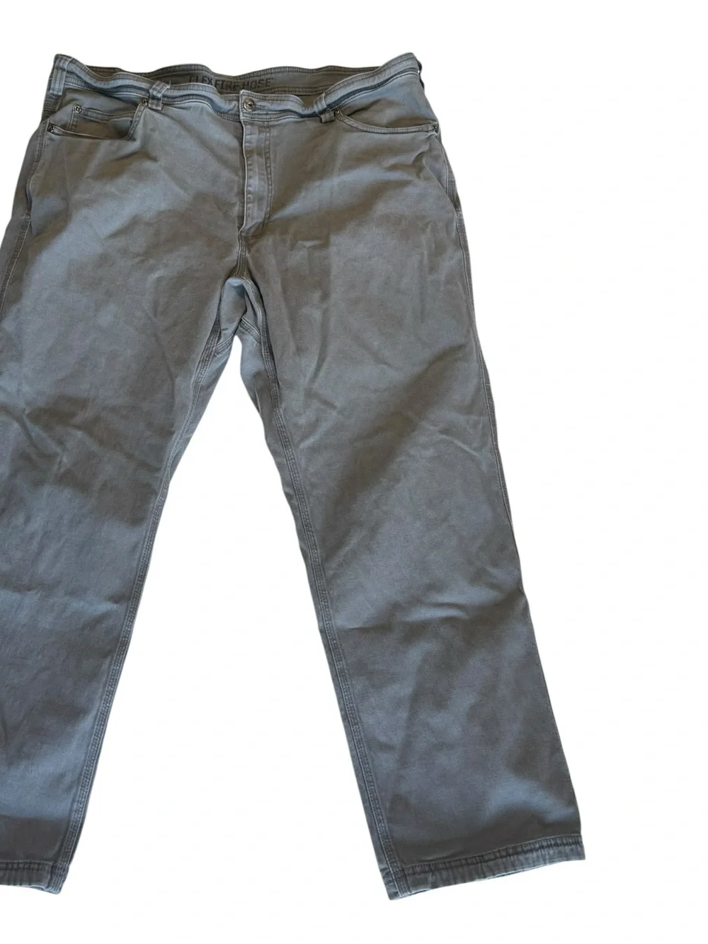 Duluth Trading Flex Fire Hose Gray Relaxed Fit Work Pants 40x30 (Actual 38x28)